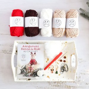 Coffret Amigurumi Renne de Noël au crochet - Editions de saxe