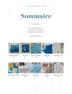 Couvertures au tricot pour bébé - Editions de saxe