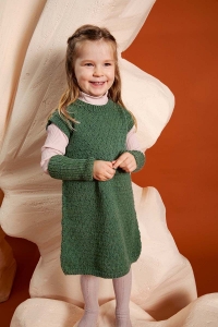 2566-15 Modèle Venus Robe avec manchettes en Lang Yarns Atlantis