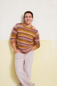 284-53 Modèle Pius Pull homme en Lang Yarns Linello