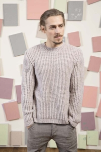 990-60 Modèle  Pull homme en Lang Yarns Mila