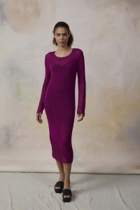 990-214 Modèle  Robe en Lang Yarns  Marlene