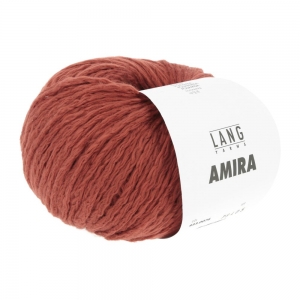 Lang Yarns Amira - Pelote de 50 gr - Coloris 0076 Terracotta