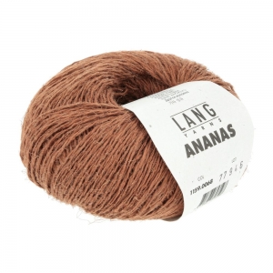 Lang Yarns Ananas - Pelote de 50 gr - Coloris 0068 Marron