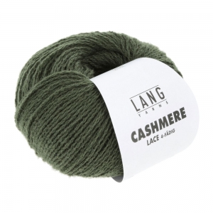 Lang Yarns Cashmere Lace - Pelote de 25 gr - Coloris 0018 Vert Sapin