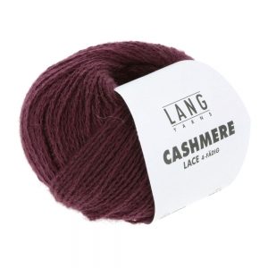 Lang Yarns Cashmere Lace - Pelote de 25 gr - Coloris 0062 Vin