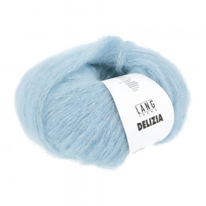 Lang Yarns Delizia - Pelote de 50 gr - 0020 Bleu Clair