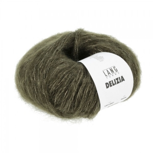 Lang Yarns Delizia - Pelote de 50 gr - 0097 Olive Foncé