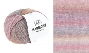 Lang Yarns Harmony - Pelote de 100 gr - Coloris 0004 Rose/Lilas