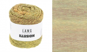 Lang Yarns Illusion - Pelote de 100 gr - Coloris 0007 Olive/Jaune/Marron/Orange