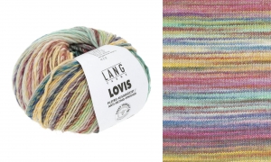 Lang Yarns Lovis - Pelote de 50 gr - Coloris 0013 Multicolor