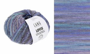 Lang Yarns Lovis - Pelote de 50 gr - Coloris 0014 Viola/Atlantique