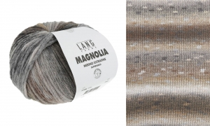 Lang Yarns Magnolia - Pelote de 100 gr - Coloris 0004 Marron/Beige/Gris