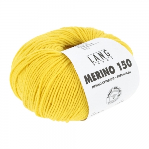 Lang Yarns Merino 150 - Pelote de 50 gr - Coloris 0114 Citron