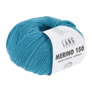 Lang Yarns Merino 150 - Pelote de 50 gr - Coloris 0178 Turquoise