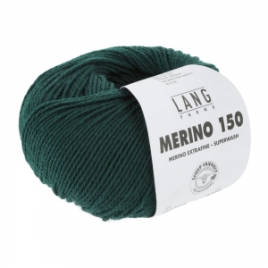 Lang Yarns Merino 150 - Pelote de 50 gr - Coloris 0218 Sapin
