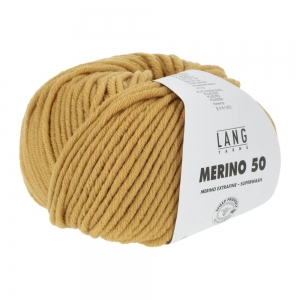 Lang Yarns Merino 50 - Pelote de 100 gr  - Coloris 0014 Maïs
