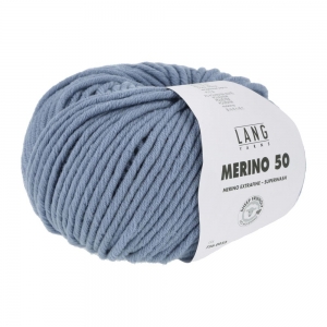 Lang Yarns Merino 50 - Pelote de 100 gr  - Coloris 0033 Jeans Clair