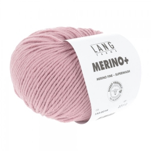 Lang Yarns Merino+ - Pelote de 50 gr - Coloris 0219 Rosé