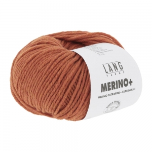 Lang Yarns Merino+ - Pelote de 50 gr - Coloris 0359 Orange Mélangé