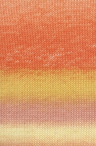 Lang Yarns Merino+ Color - Pelote de 100 gr - Coloris 0209 Orange/Jaune/Abricot