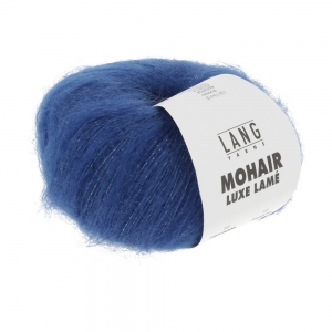 Lang Yarns Mohair Luxe Lamé - Pelote de 25 gr - Coloris 0006 Argent - Royal
