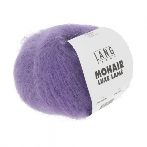 Lang Yarns Mohair Luxe Lamé - Pelote de 25 gr - Coloris 0046 Argent - Mauve