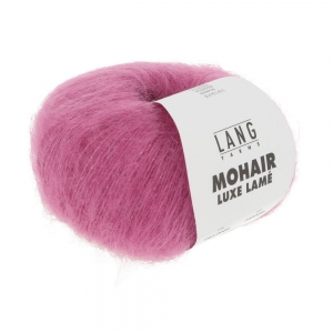 Lang Yarns Mohair Luxe Lamé - Pelote de 25 gr - Coloris 0066 Argent - Pink