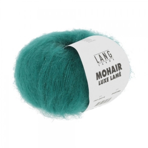 Lang Yarns Mohair Luxe Lamé - Pelote de 25 gr - Coloris 0074 Argent - Jade