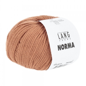 Lang Yarns Norma - Pelote de 50 gr - Coloris 0015 Marron-Orange