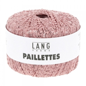 Lang Yarns Paillettes - Pelote de 25 gr - Coloris 0009 Rose