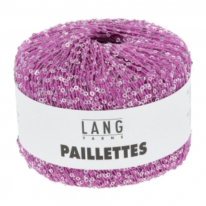 Lang Yarns Paillettes - Pelote de 25 gr - Coloris 0085 Pink/Pink