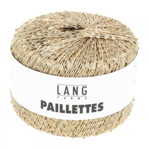 Lang Yarns Paillettes - Pelote de 25 gr - Coloris 0096 Beige Clair/Vert