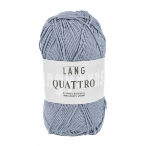 Lang Yarns Quattro - Pelote de 50 gr - Coloris 0033 Jeans Clair