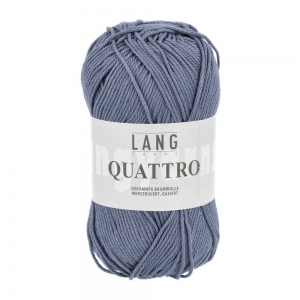 Lang Yarns Quattro - Pelote de 50 gr - Coloris 0034 Jeans Foncé