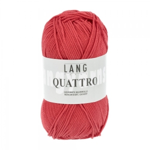 Lang Yarns Quattro - Pelote de 50 gr - Coloris 0060 Rouge