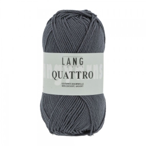 Lang Yarns Quattro - Pelote de 50 gr - Coloris 0070 Anthracite