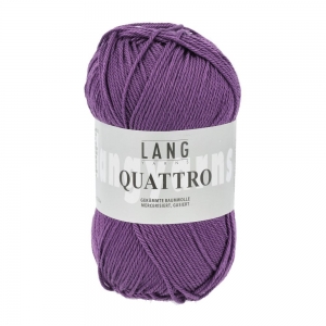 Lang Yarns Quattro - Pelote de 50 gr - Coloris 0080 Violet