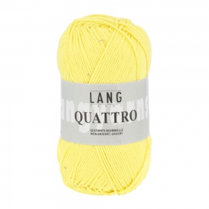 Lang Yarns Quattro - Pelote de 50 gr - Coloris 0113 Jaune Clair