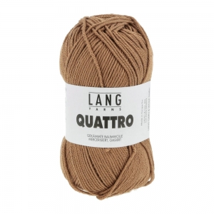 Lang Yarns Quattro - Pelote de 50 gr - Coloris 0115 Cognac