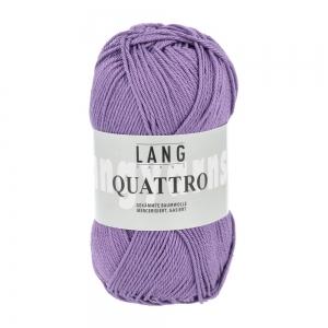Lang Yarns Quattro - Pelote de 50 gr - Coloris 0146 Violet Moyen