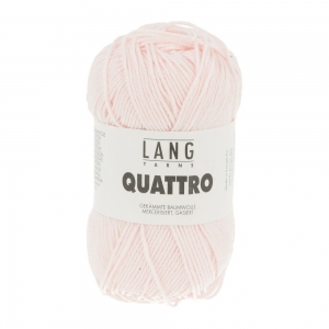 Lang Yarns Quattro - Pelote de 50 gr - Coloris 0209 Rose Pâle