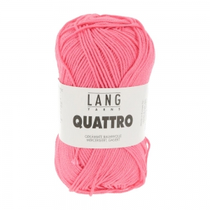 Lang Yarns Quattro - Pelote de 50 gr - Coloris 0229 Chewing-Gum