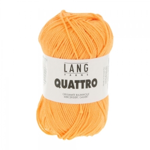Lang Yarns Quattro - Pelote de 50 gr - Coloris 0259 Mandarine