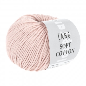 Lang Yarns Soft Cotton - Pelote de 50 gr - Coloris 0009 Rose
