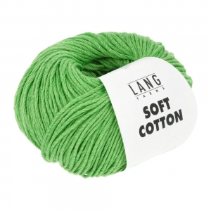 Lang Yarns Soft Cotton - Pelote de 50 gr - Coloris 0016 Vert Clair