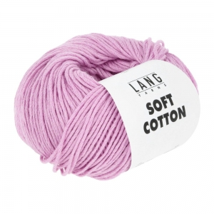 Lang Yarns Soft Cotton - Pelote de 50 gr - Coloris 0019 Flamant