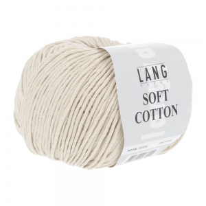Lang Yarns Soft Cotton - Pelote de 50 gr - Coloris 0026 Beige