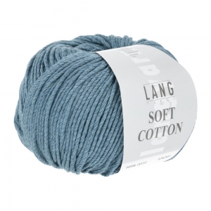 Lang Yarns Soft Cotton - Pelote de 50 gr - Coloris 0034 Jeans