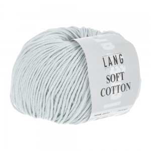 Lang Yarns Soft Cotton - Pelote de 50 gr - Coloris 0072 Aqua